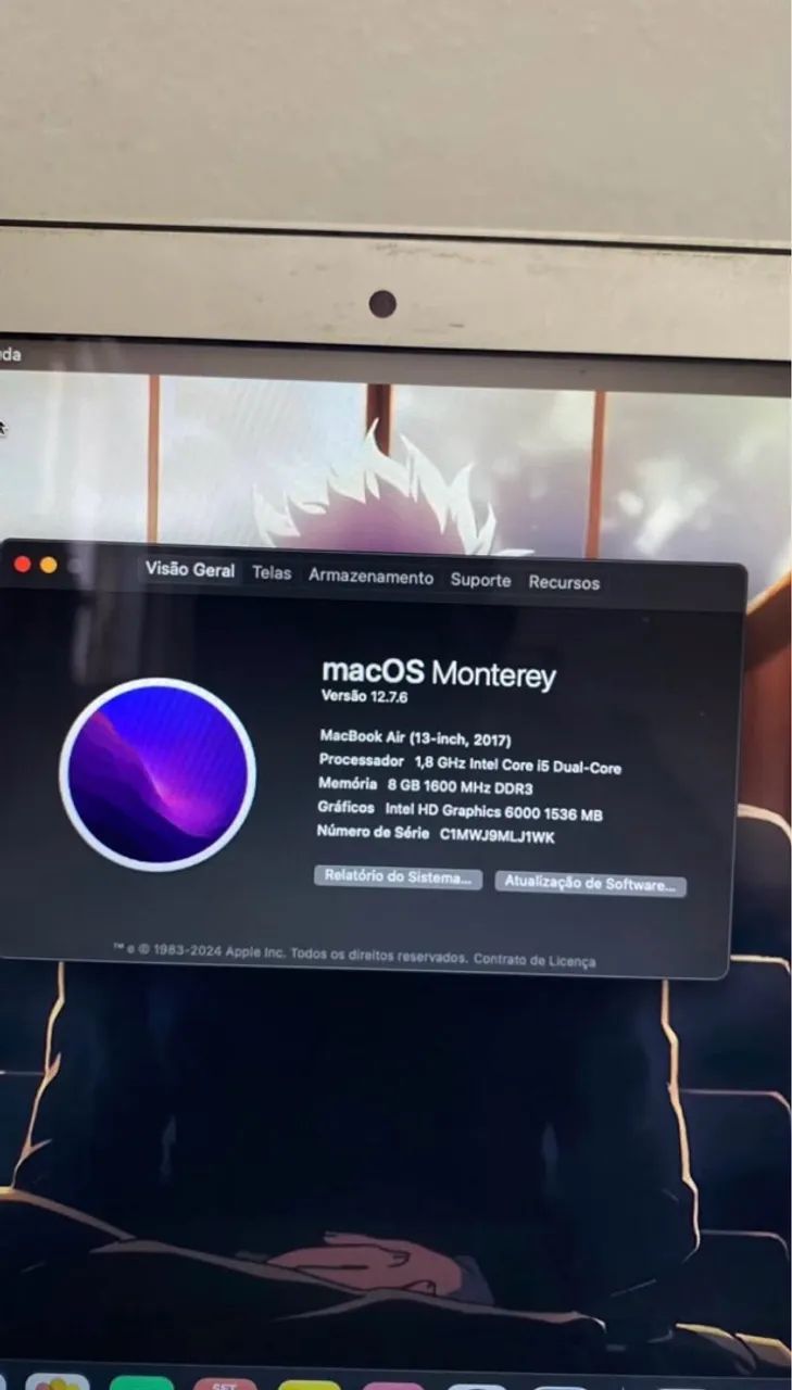 Macbook Air 2017 | 512gb SSD | 8gb ram / com caixa e nota - Foto 5