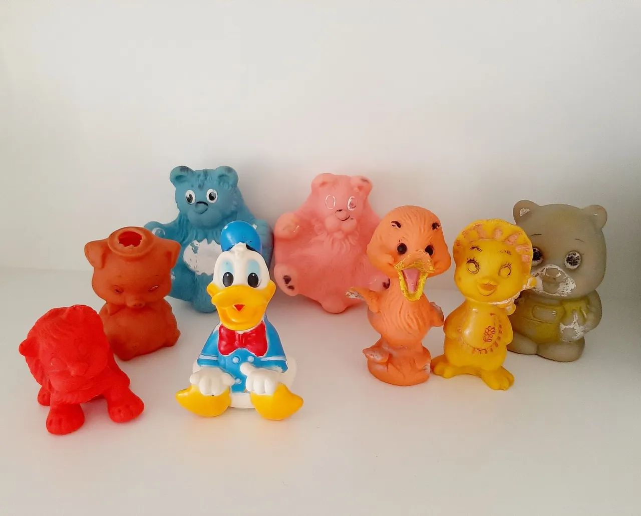 Bichinhos de borracha antigos 