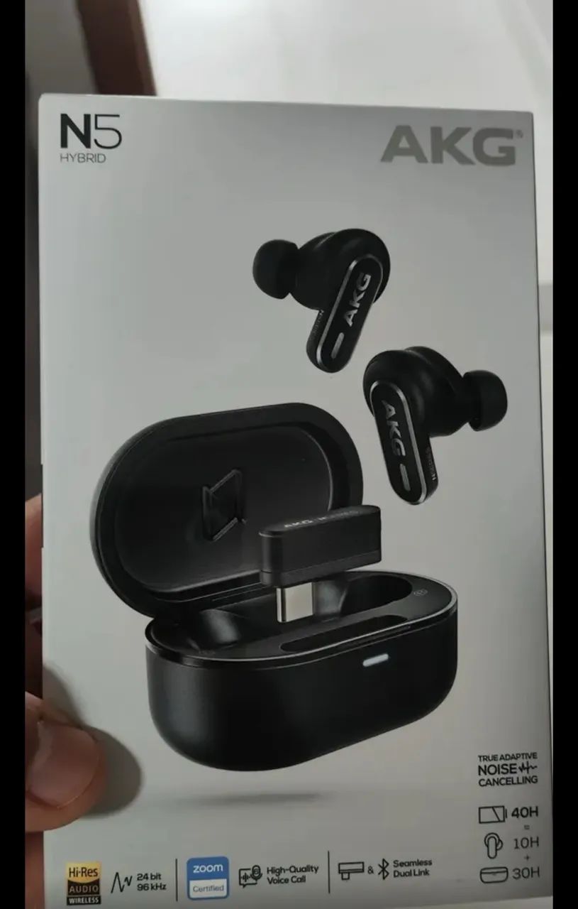fone bluetooth tws akg n5 hybrid 