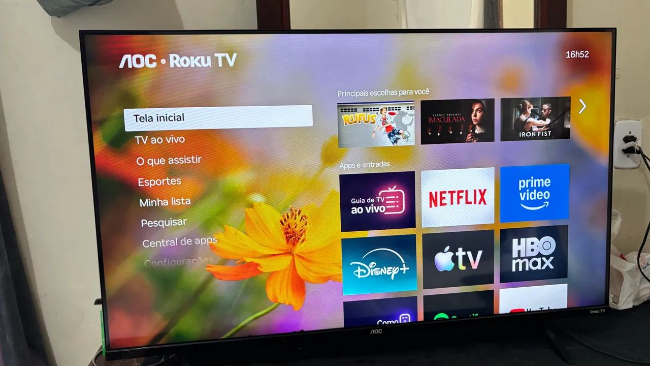 TV AOC 43 smart muito conservada - Foto 3