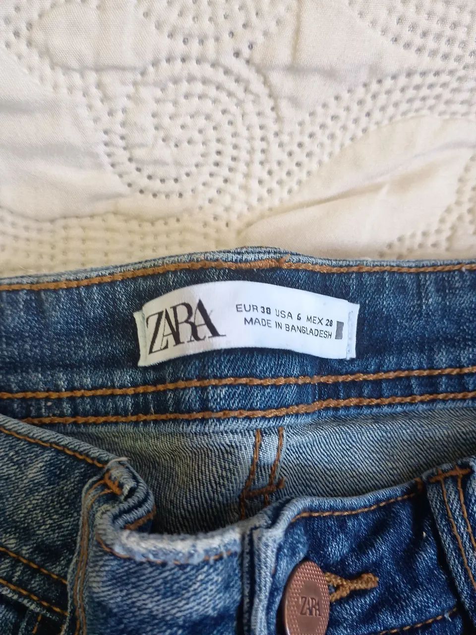 CALÇA JEANS FEMININA ZARA - Foto 2