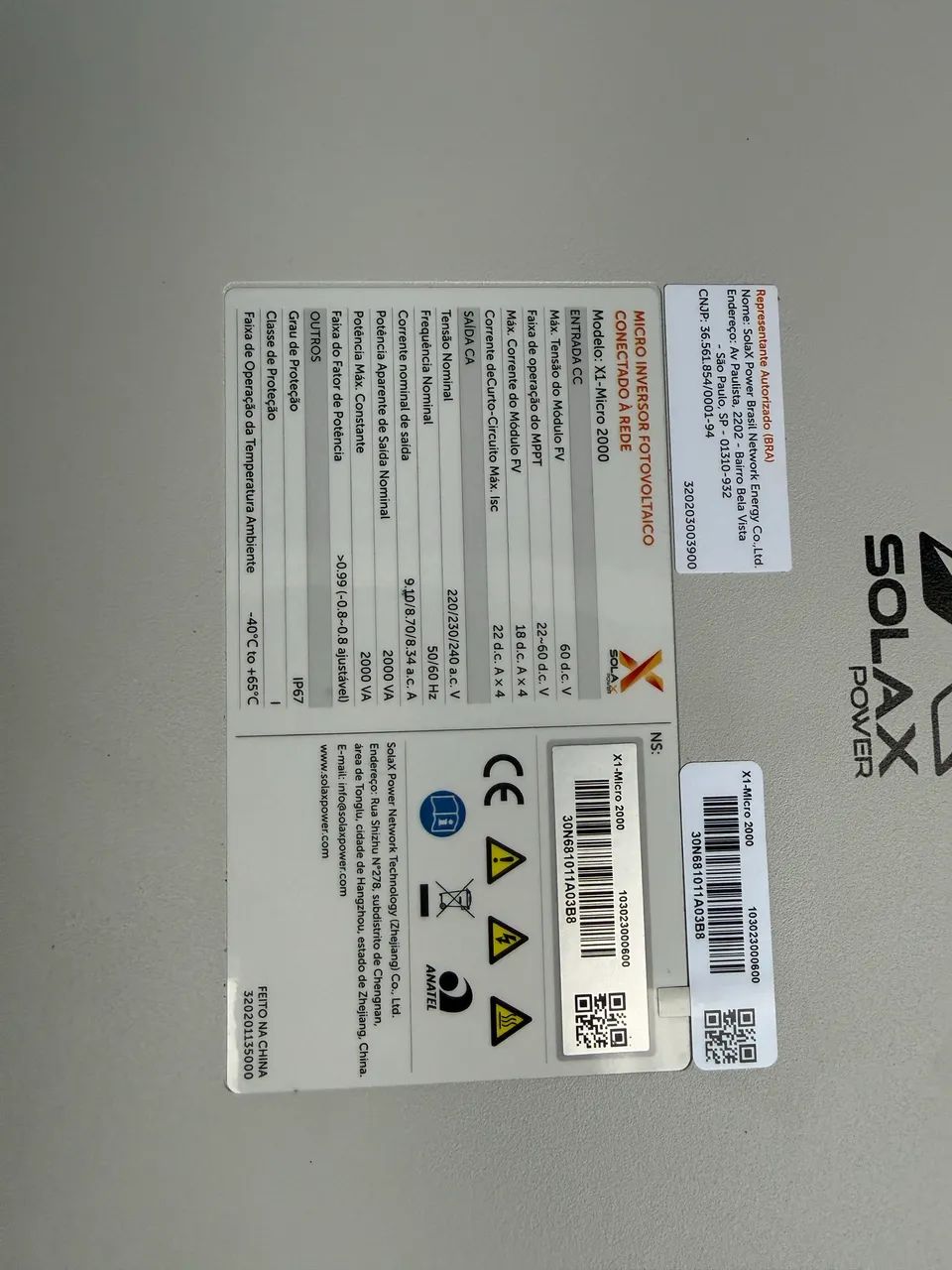 Micro Inversor SOLAX P/ Placa Solar  - Foto 4