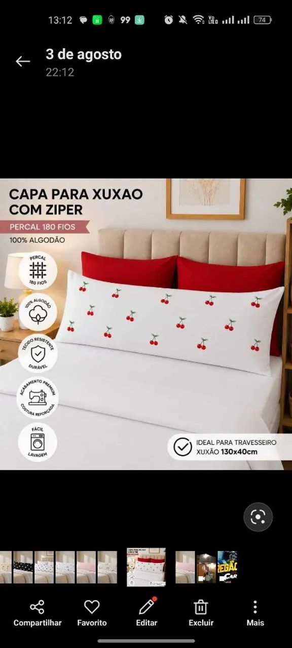 Almofada a pronta entrega 