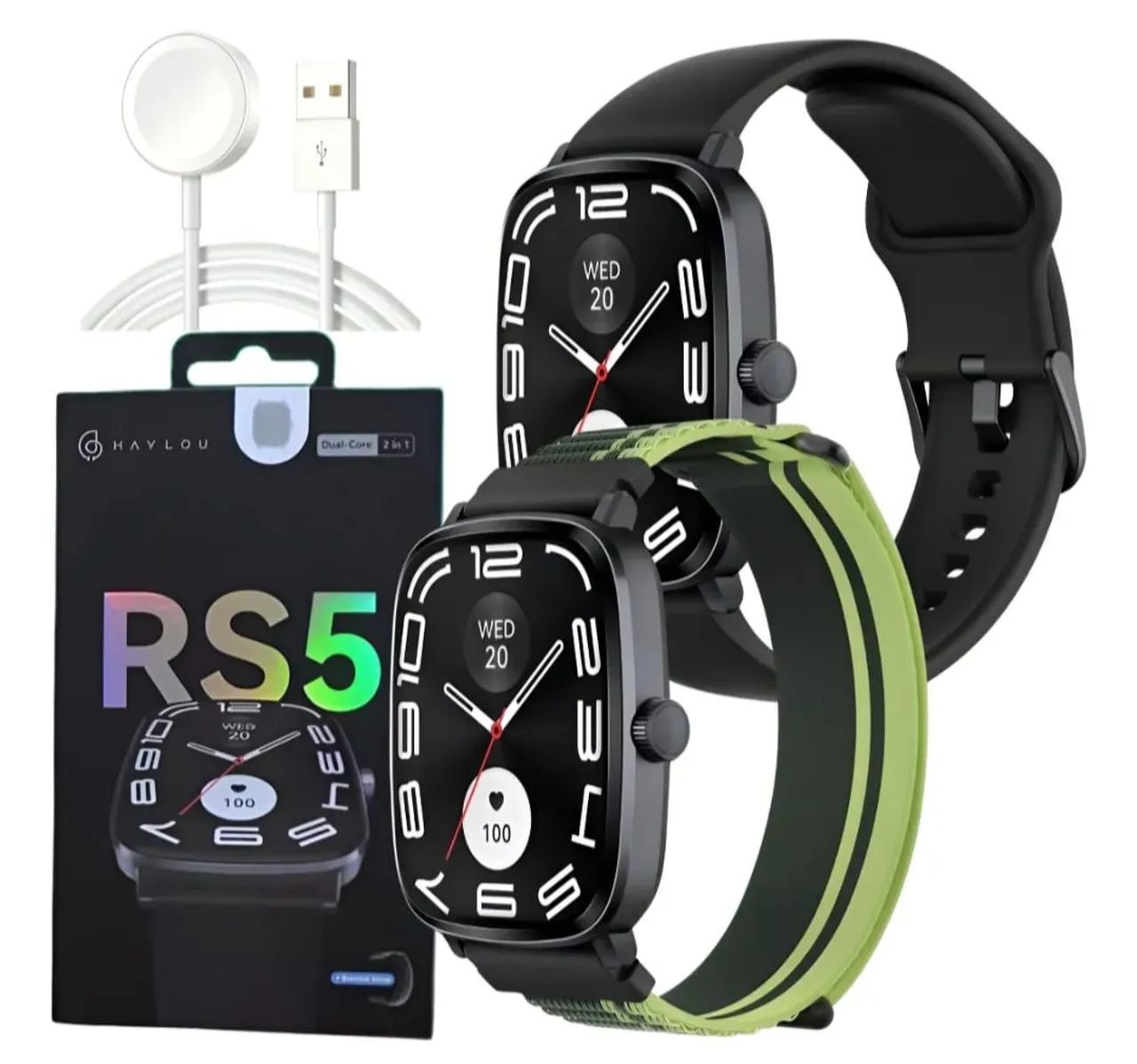 Haylou Rs5 Smartwatch 2.01 Amoled Screen Hd Bluetooth Call