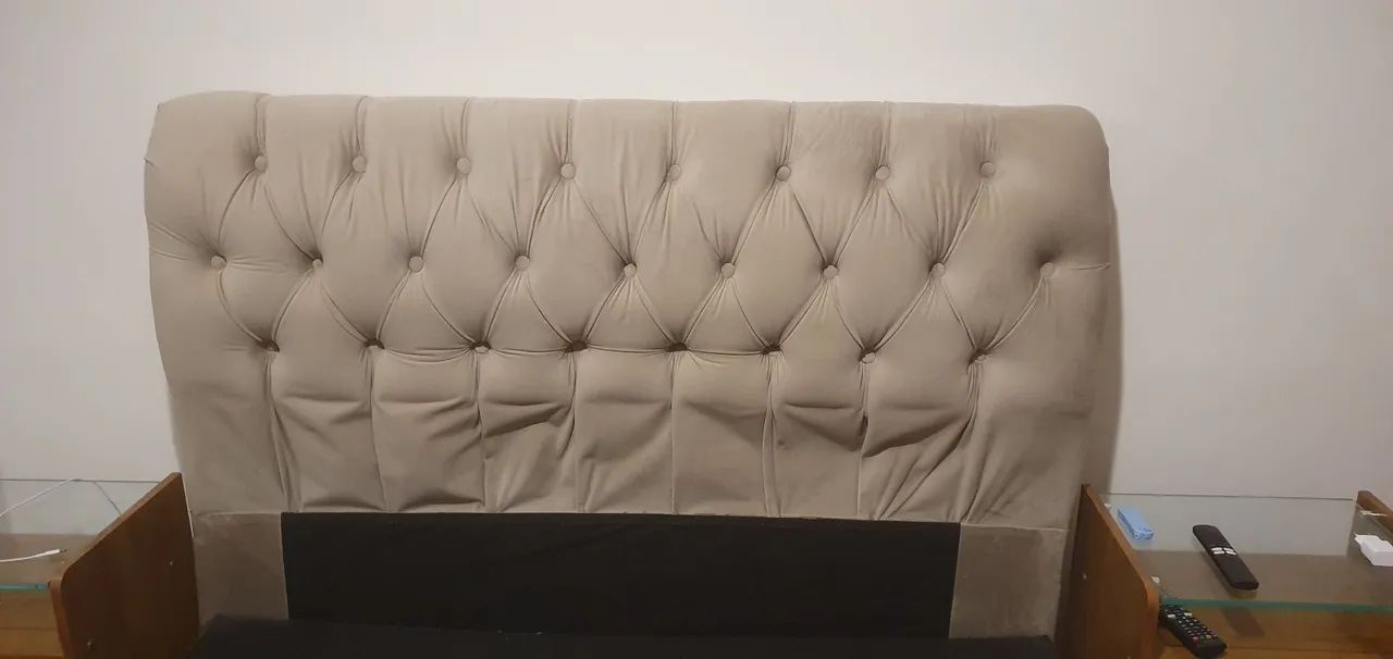 Cama box e cabeceira casal (Preço baixo para vender rápido) - Foto 3