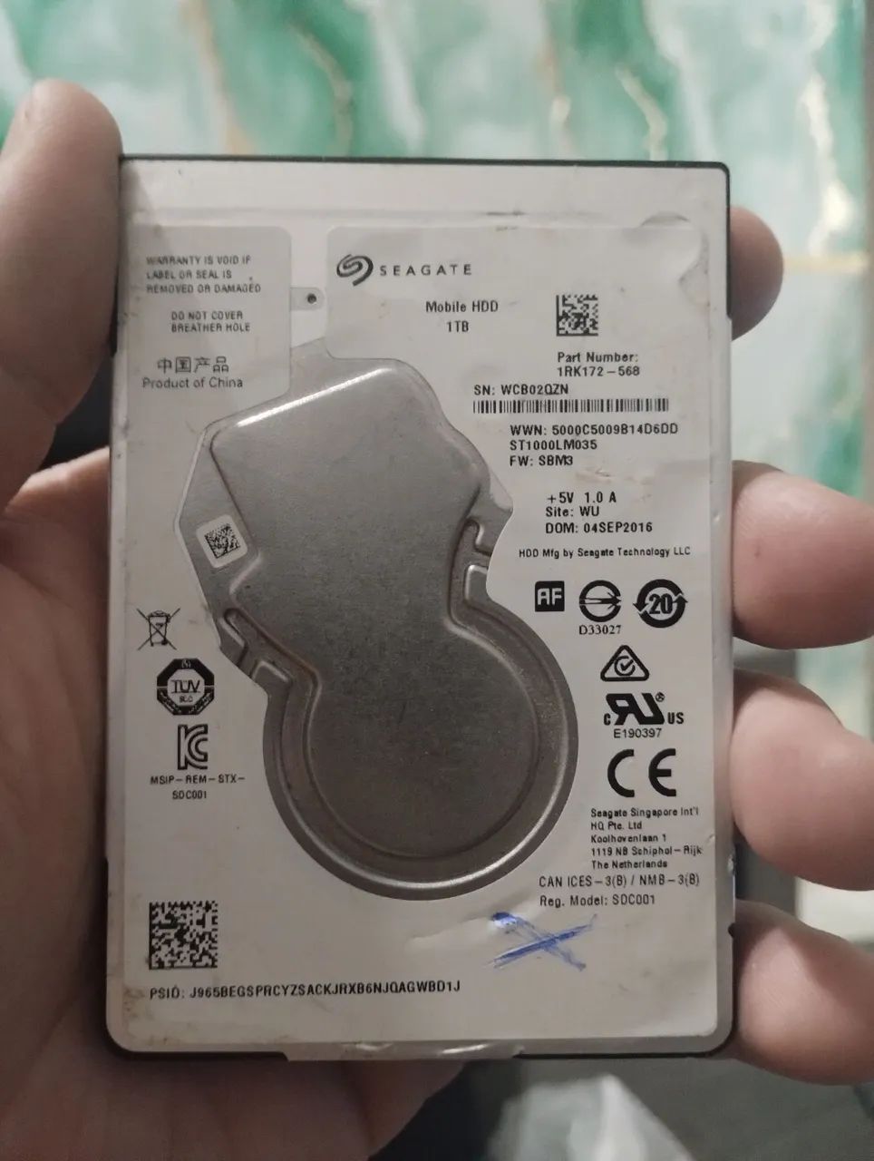 HD 1tb para notebook c alerta leia