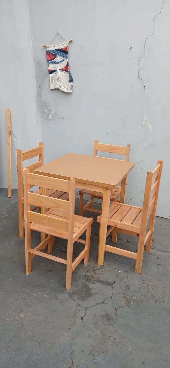 Conjunto Mesa de Jantar C/ 4 Cadeiras 65204505213059120