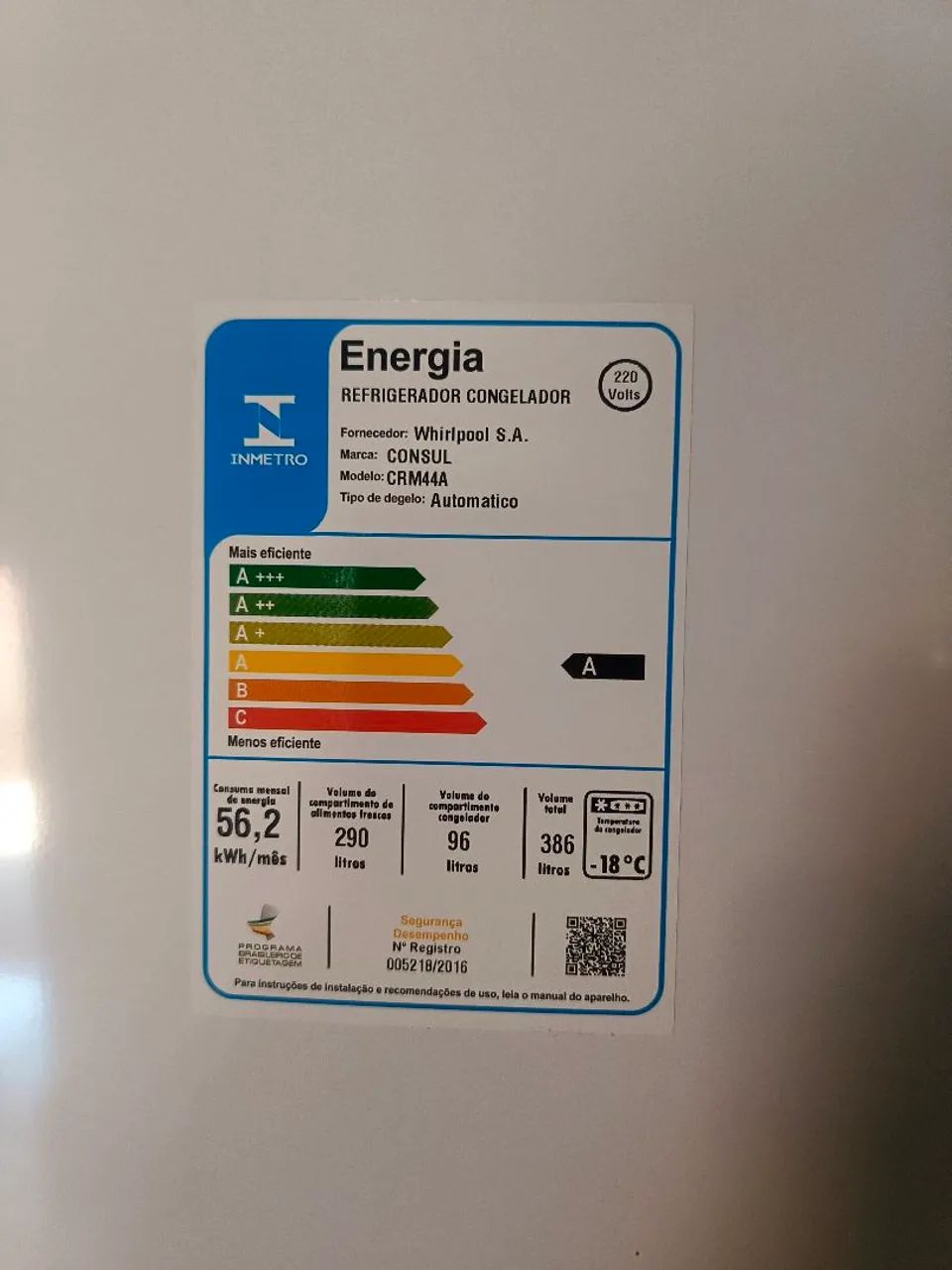 Geladeira consul CRM44A  - Foto 2