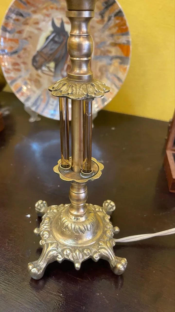 Linda luminária em bronze cristal - Foto 2