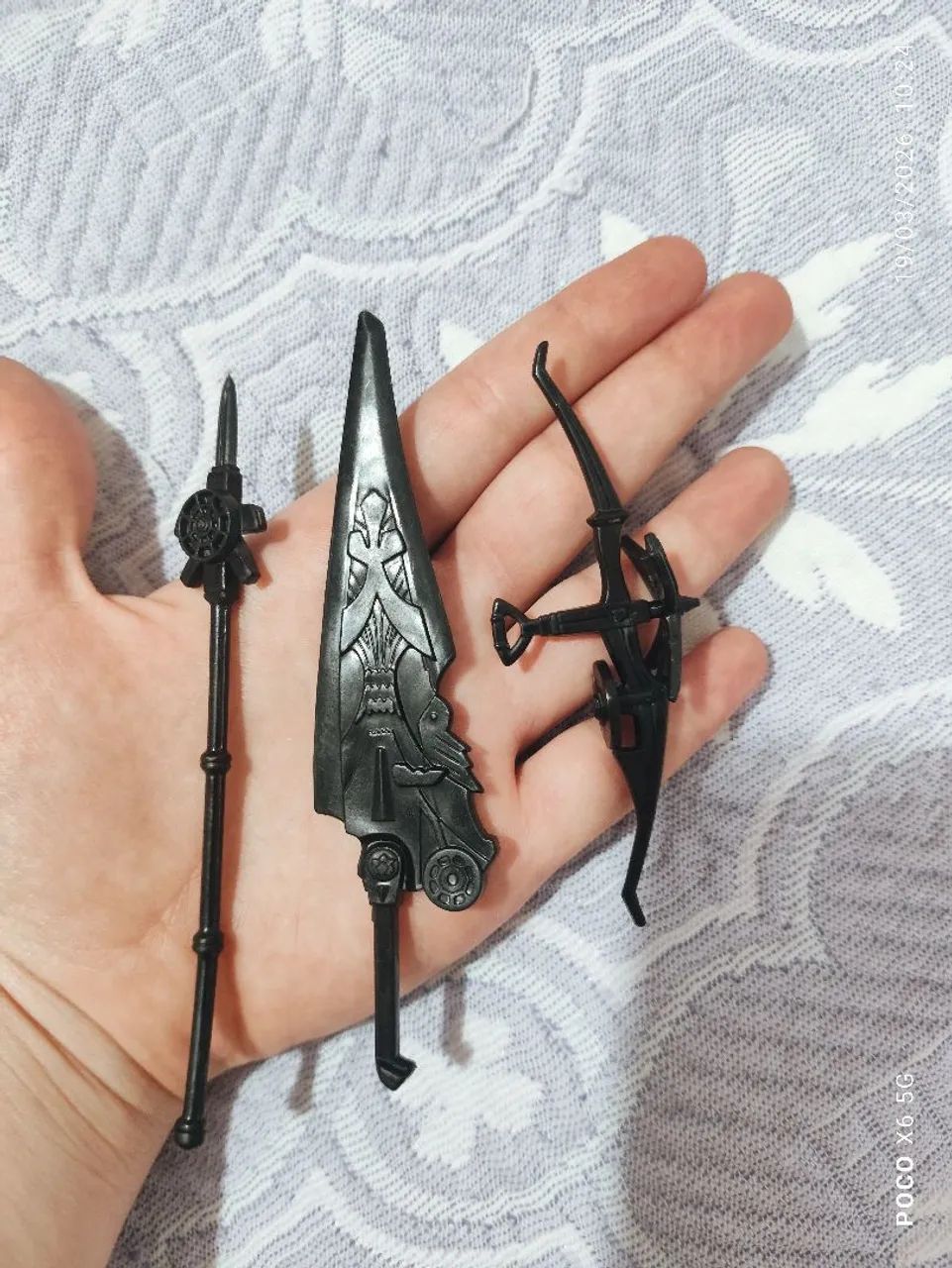 miniaturas Power Rangers antigo original bonecos action figure samurai azul e verde - Foto 4