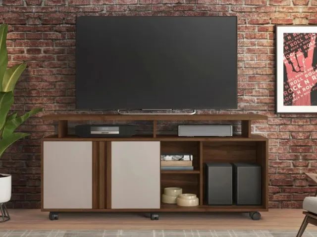 Rack Bancada C/Rodizio P/TVs Até 56 Polegadas 1.36M. Produto Novo Direto de Fábrica! - Foto 2
