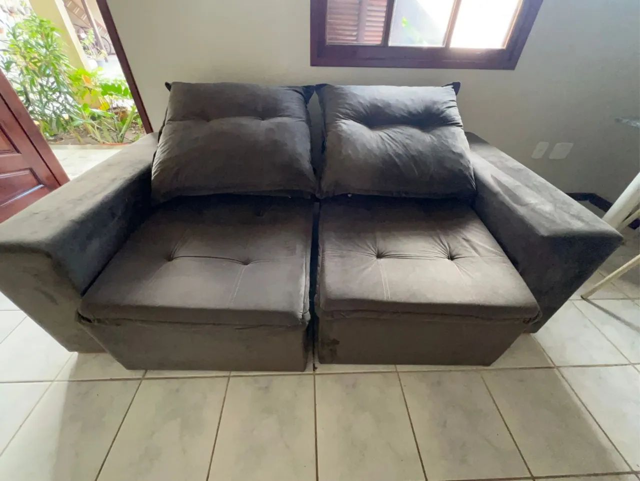 Sofá reclinavel e expansivo NOVO - Foto 4