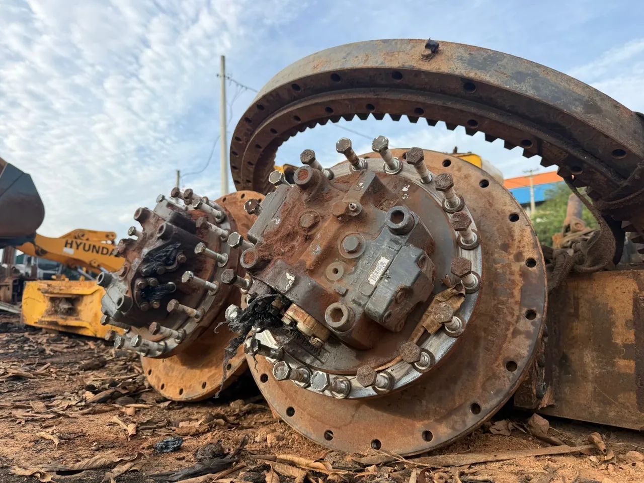 Motor de tração para escavadeira pc200 