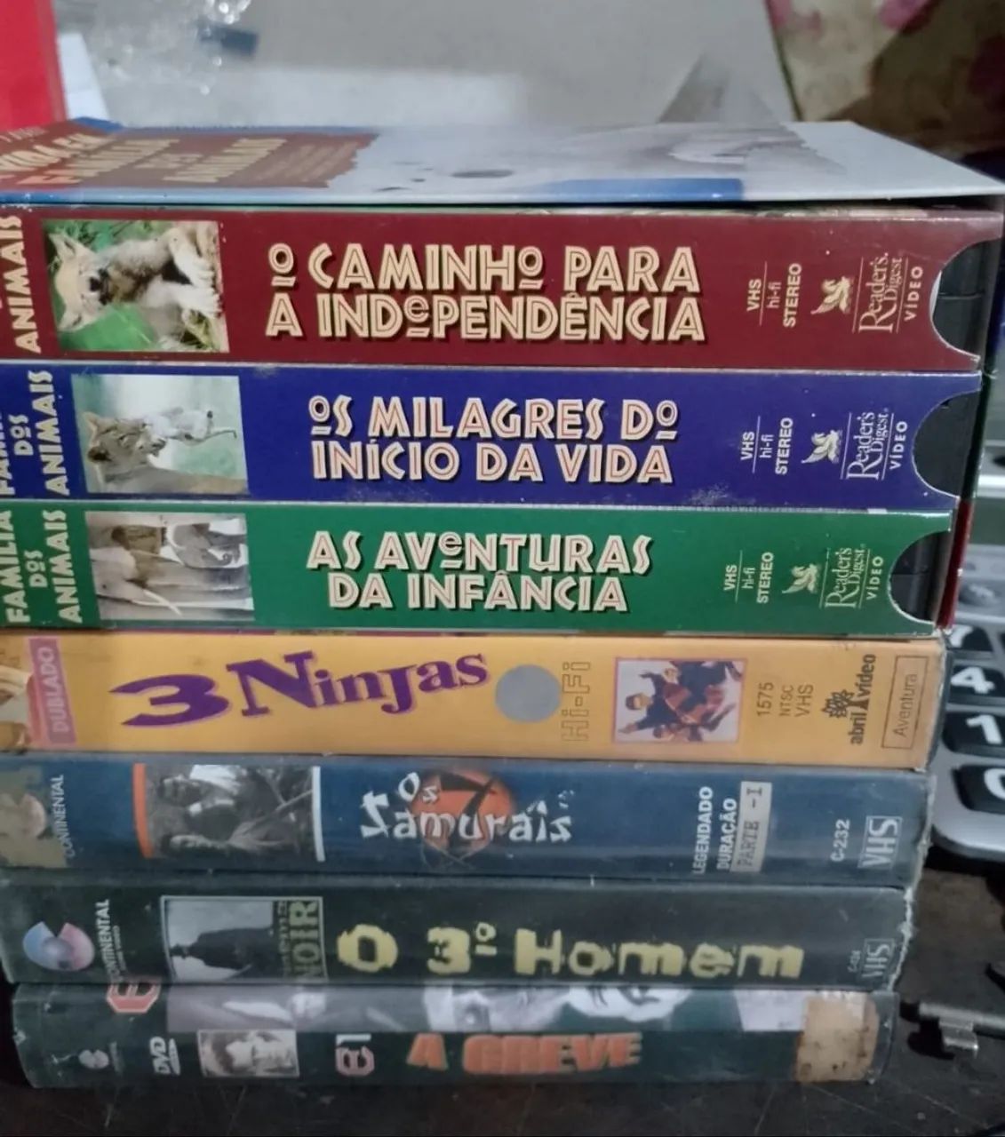 Lote de fitas vhs