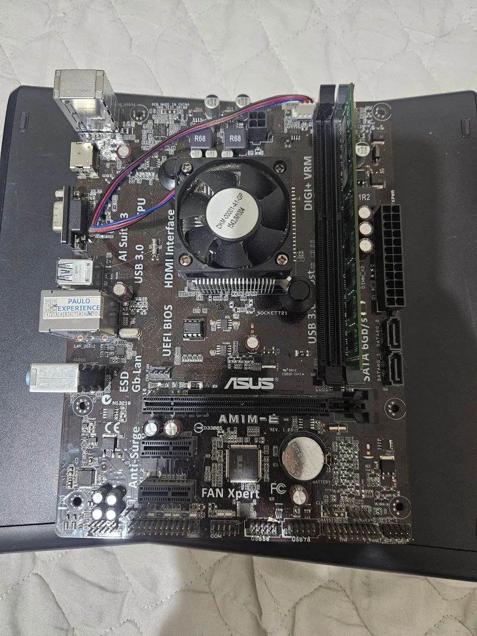 Kit Placa mãe AM1M-E + Atlhon 5150 + 4Gb RAM