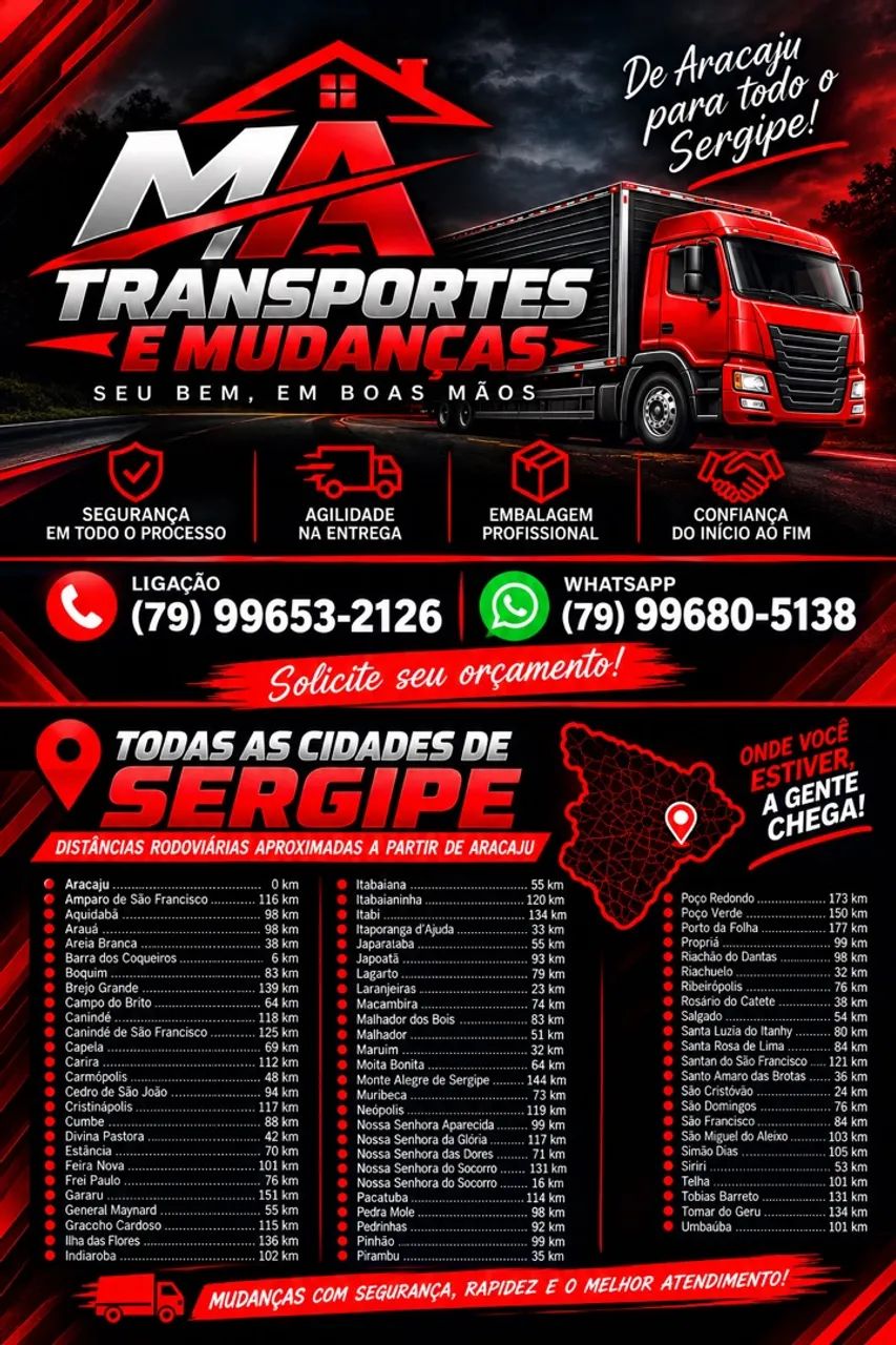 ? MA Transportes e Mudanças | Mudanças e Fretes em Sergipe - Foto 2