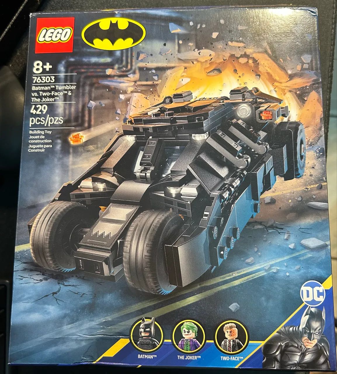 Lego Batman Batmóvel Tumbler Cavaleiro das Trevas com Coringa e Duas Caras - Foto 5