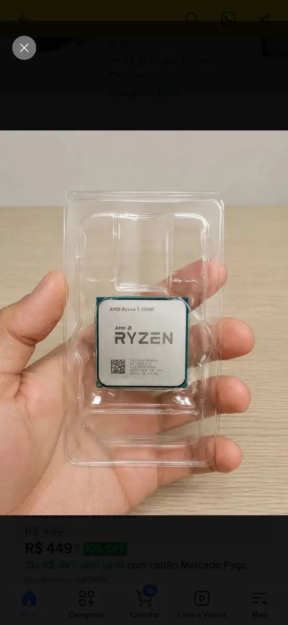Processador Ryzen 3 3200G