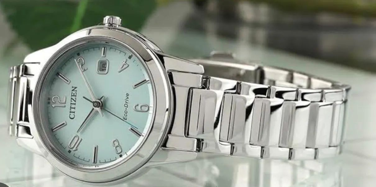 Relógio Feminino Citizen Classic Eco Drive Verde Claro - Foto 4