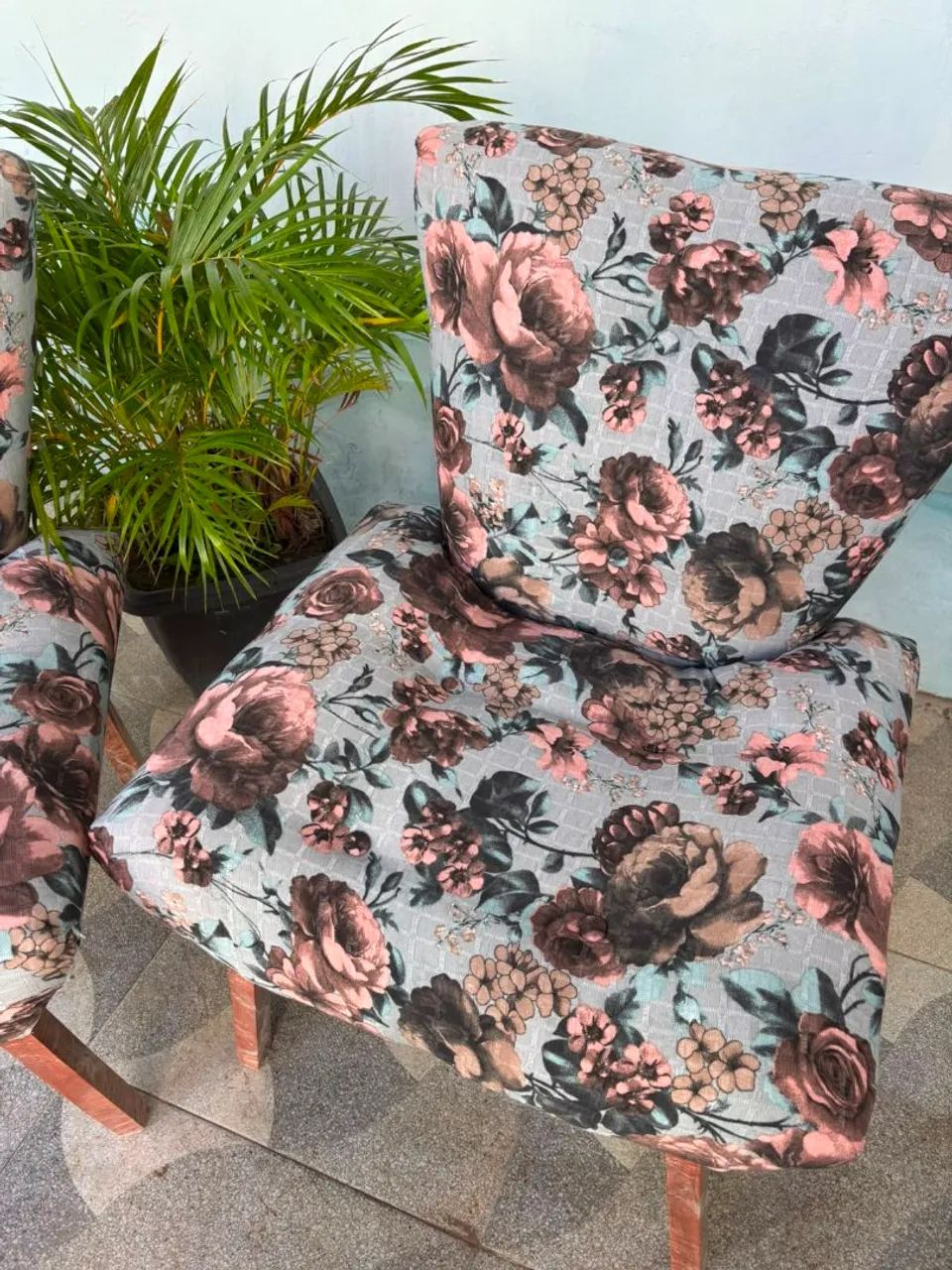 Poltronas em veludo 