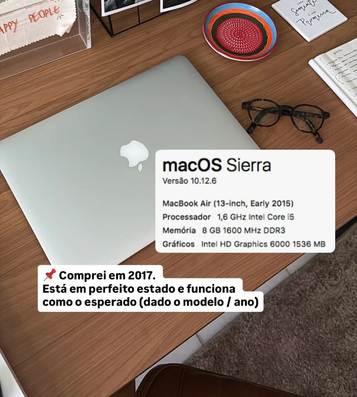     MacBook Air | Intel i5 | 8GB RAM | Ótimo Estado  - Foto 4
