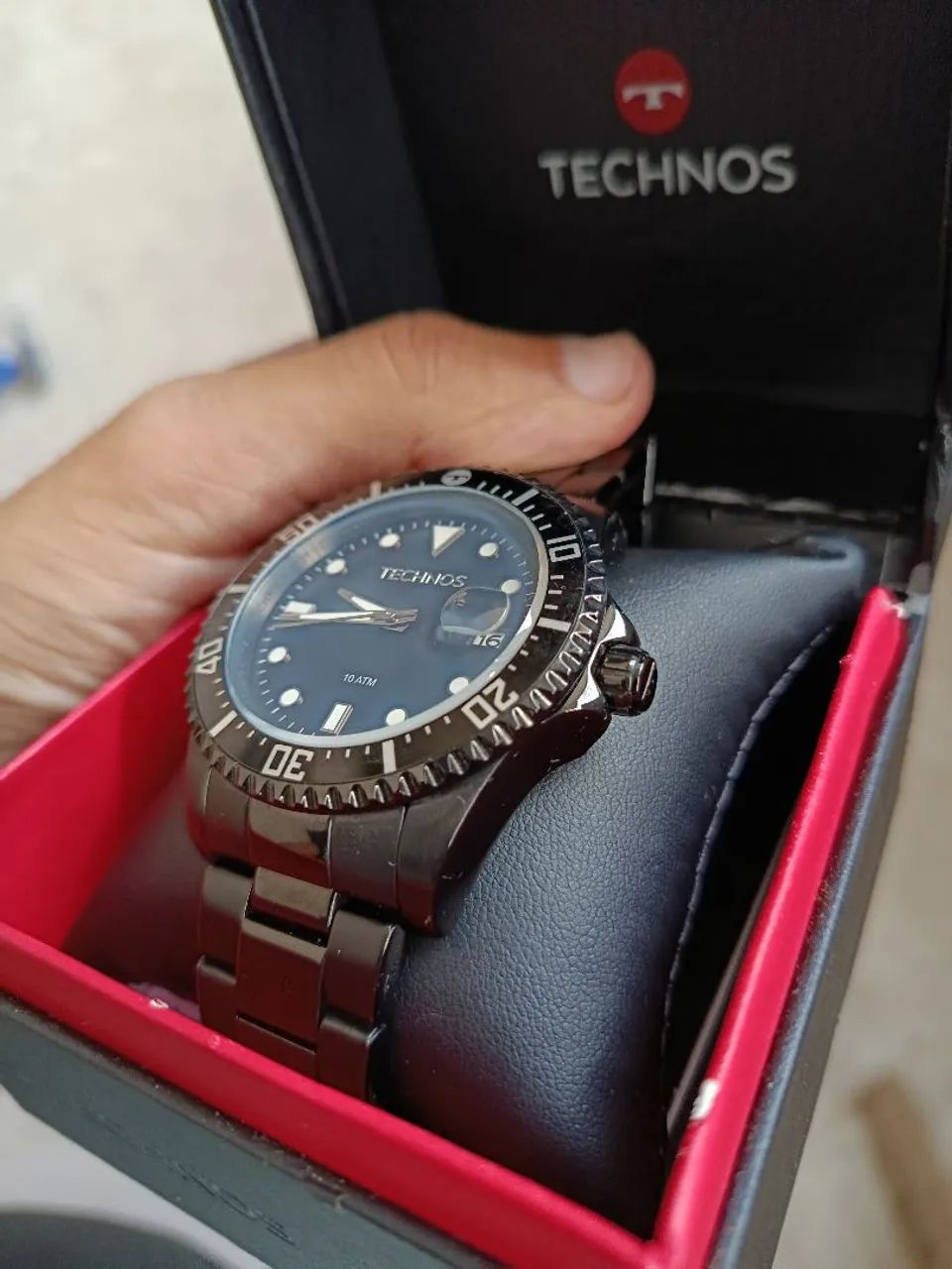 Relógio Technos Skymaster 2415CL All Black, intacto !