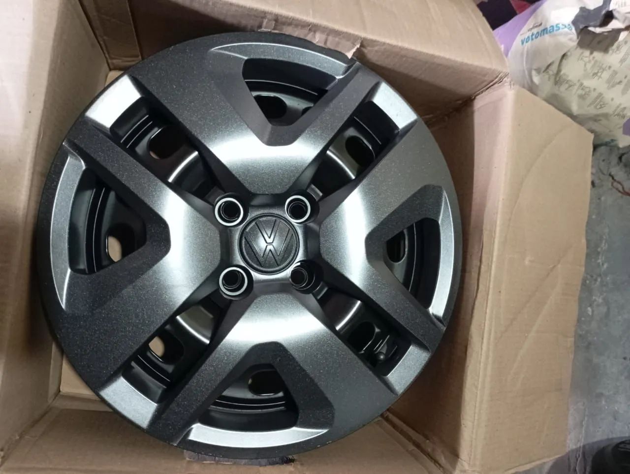 "Imperdível" Vendo rodas novas  com calotas  aro 15  / 4 x 100   - Foto 5