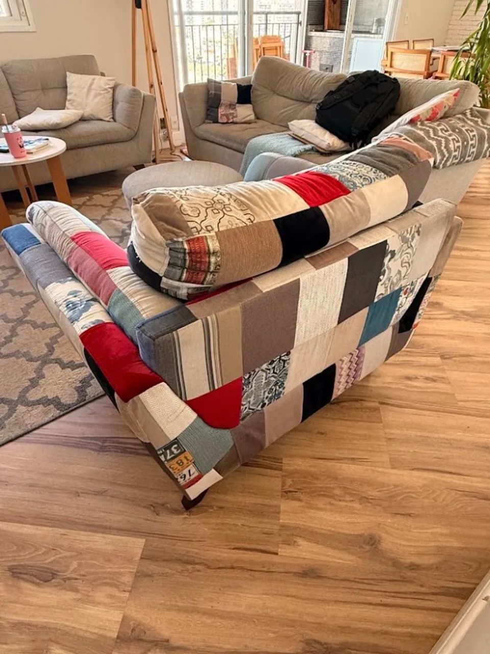 Poltrona Patchwork Colorida - Foto 4