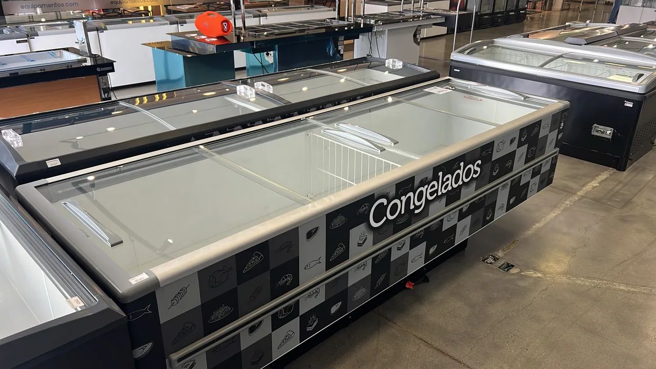 Ilha para congelados 3m com 1168 litros nova pronta entrega 