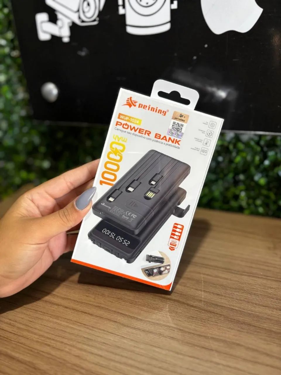 Carregador Portátil 10.000mAh Power Bank WUP-1024 PEINING