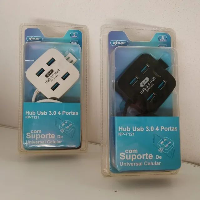 Hub USB 3.0 Knup KP-T121 Expansor Com Suporte Celular - Foto 2