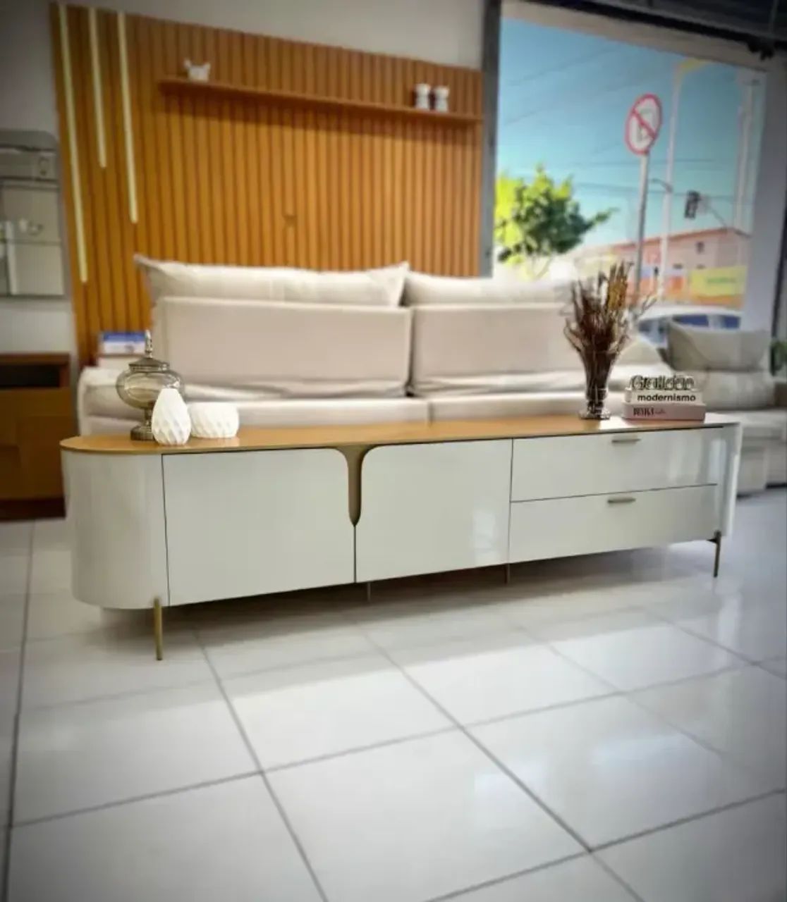Painel + Bancada para TV até 75 polegadas - Foto 3