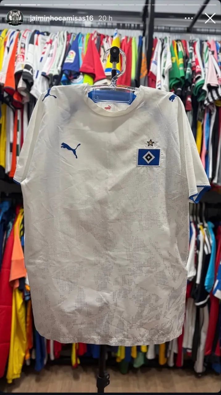 Camisa Hamburgo SV 2006/2007 Tamanho G 