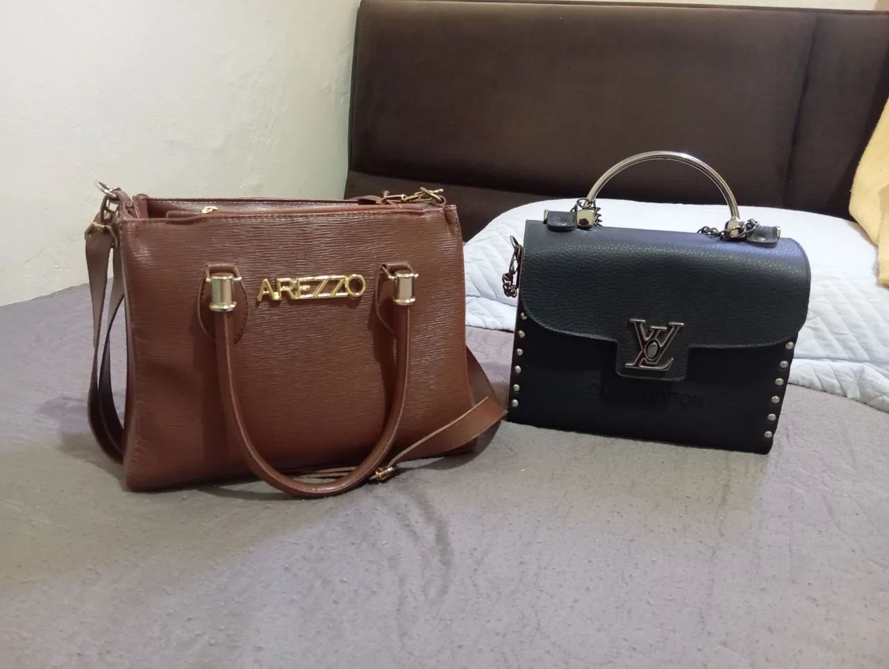Bolsa Louis Vuitton e Arezzo.