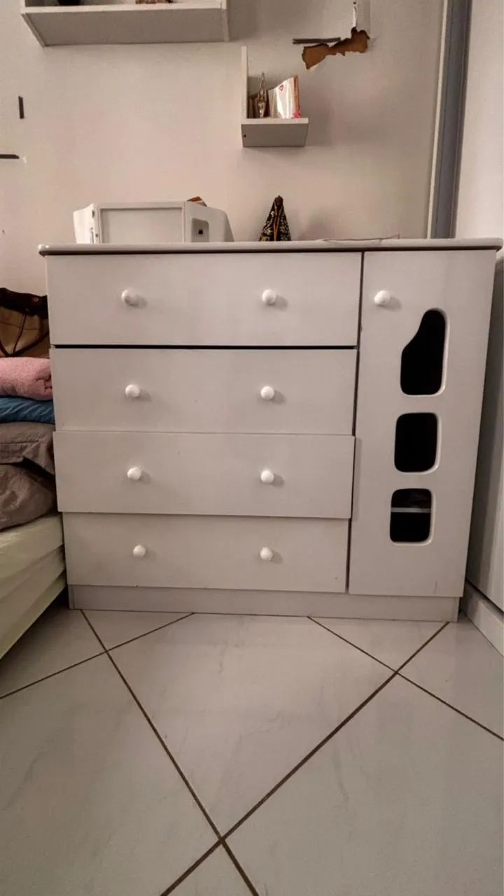 Vendo conjunto de guarda-roupa e cômoda infantil - Foto 5