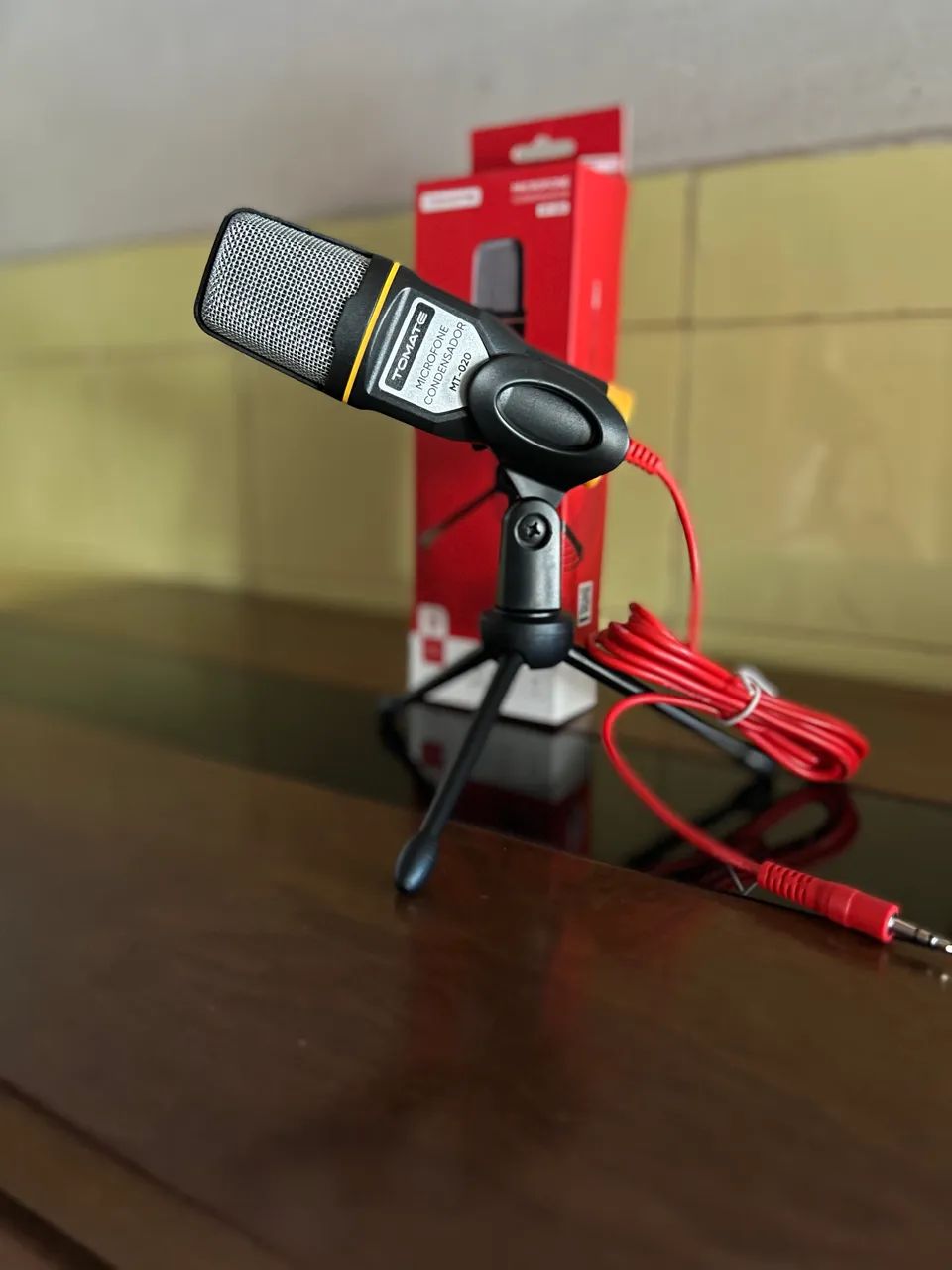 Microfone Condensador Profissional USB P2 com Tripé Estúdio PC Streaming - Foto 4