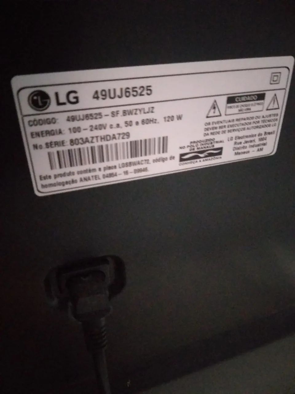 Tv LG 43 polegadas.  Bom estado 