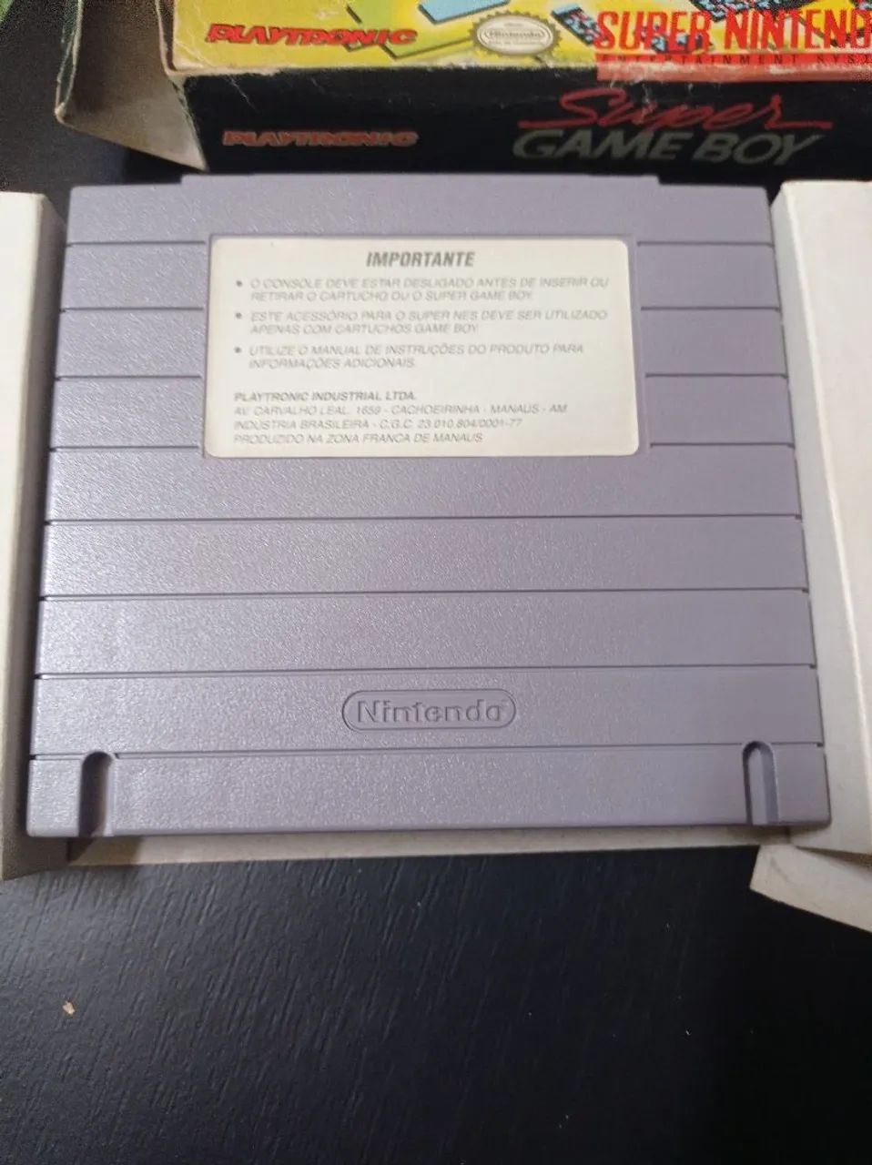 Super game boy super Nintendo na caixa com manual  - Foto 3