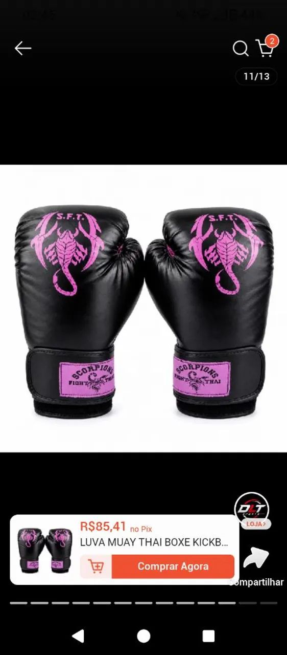 Luva de muay thai nunca usada