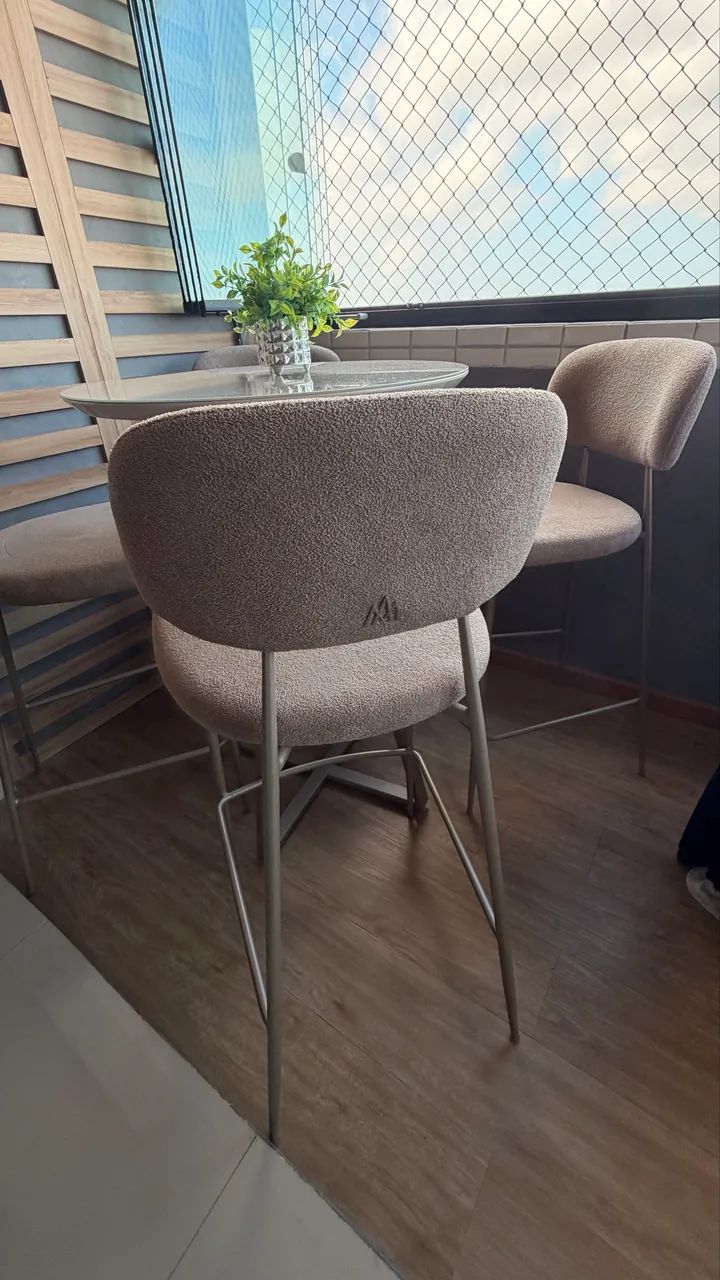 Mesa bistrô em aço comprada na Jacaúna  - Foto 3