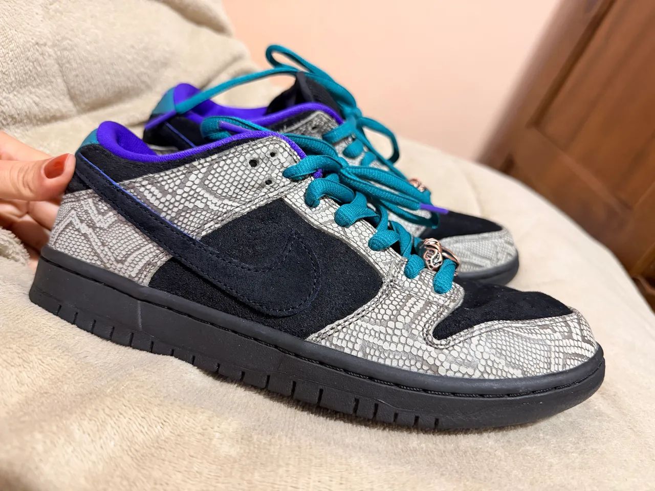 Tênis Nike Sb dunk low bright spruce - Foto 3