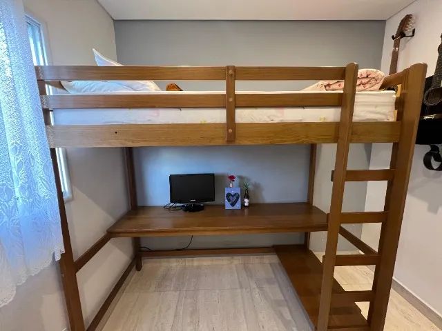 cama com mezanino lais mel - etna - Foto 2