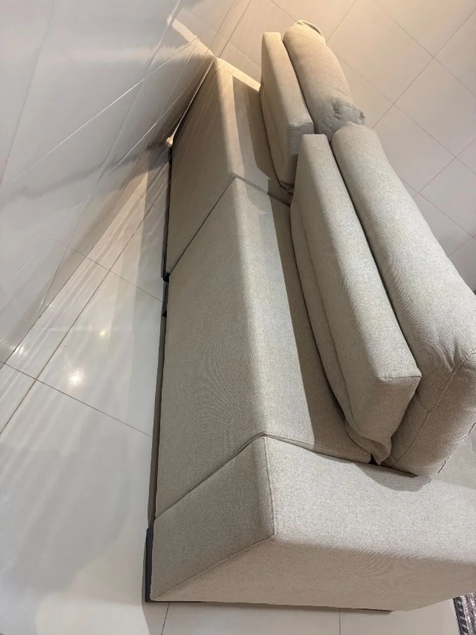 Sofá retrátil de linho 2,40  - Foto 3
