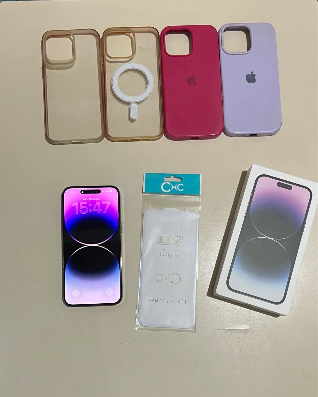 IPhone 14 Pro Max 128GB Roxo com caixa 