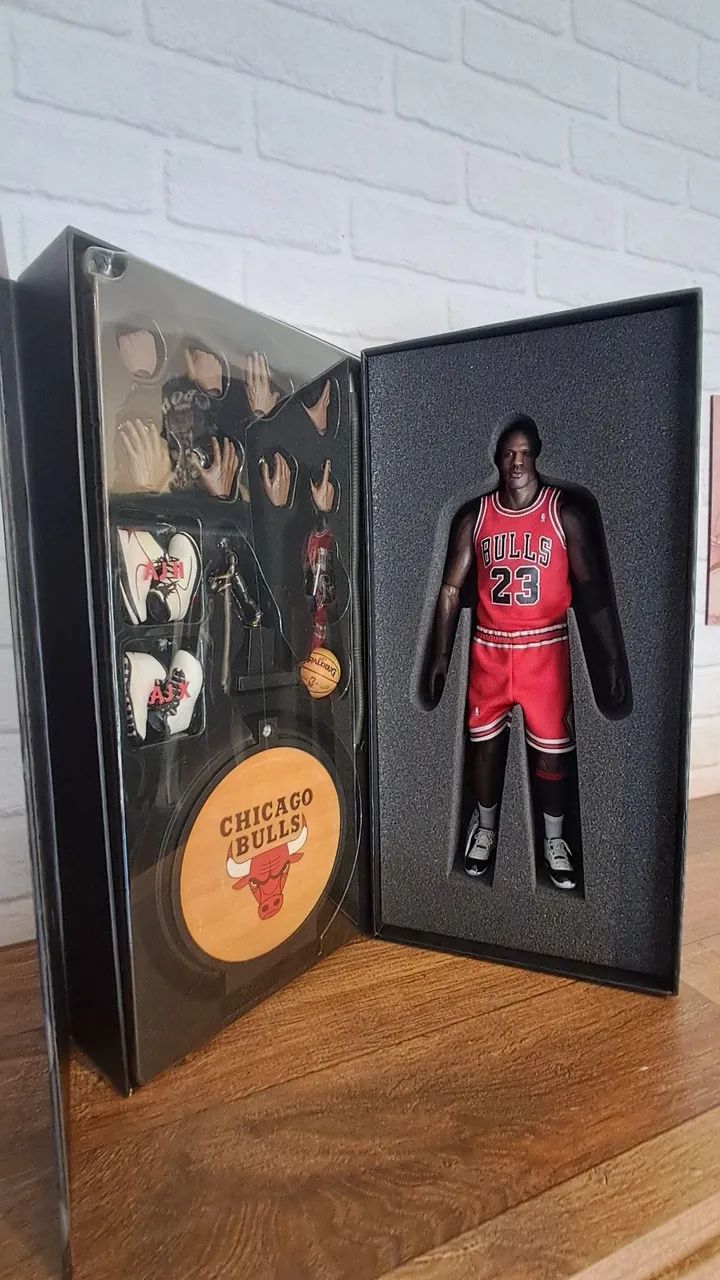 Michael Jordan 1/6 Enterbay Series 1 Home Red Completo - Foto 4