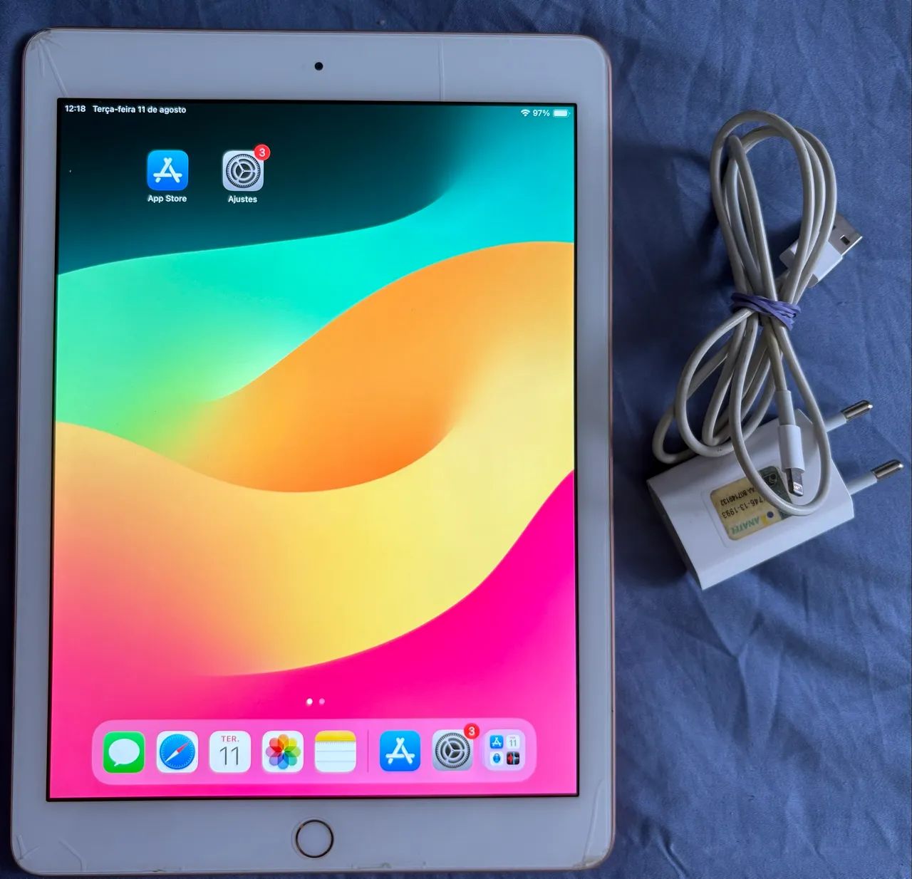 iPad 6 (6ª geração), 128GB, Pink gold, funcionando perfeitamente! - Foto 2