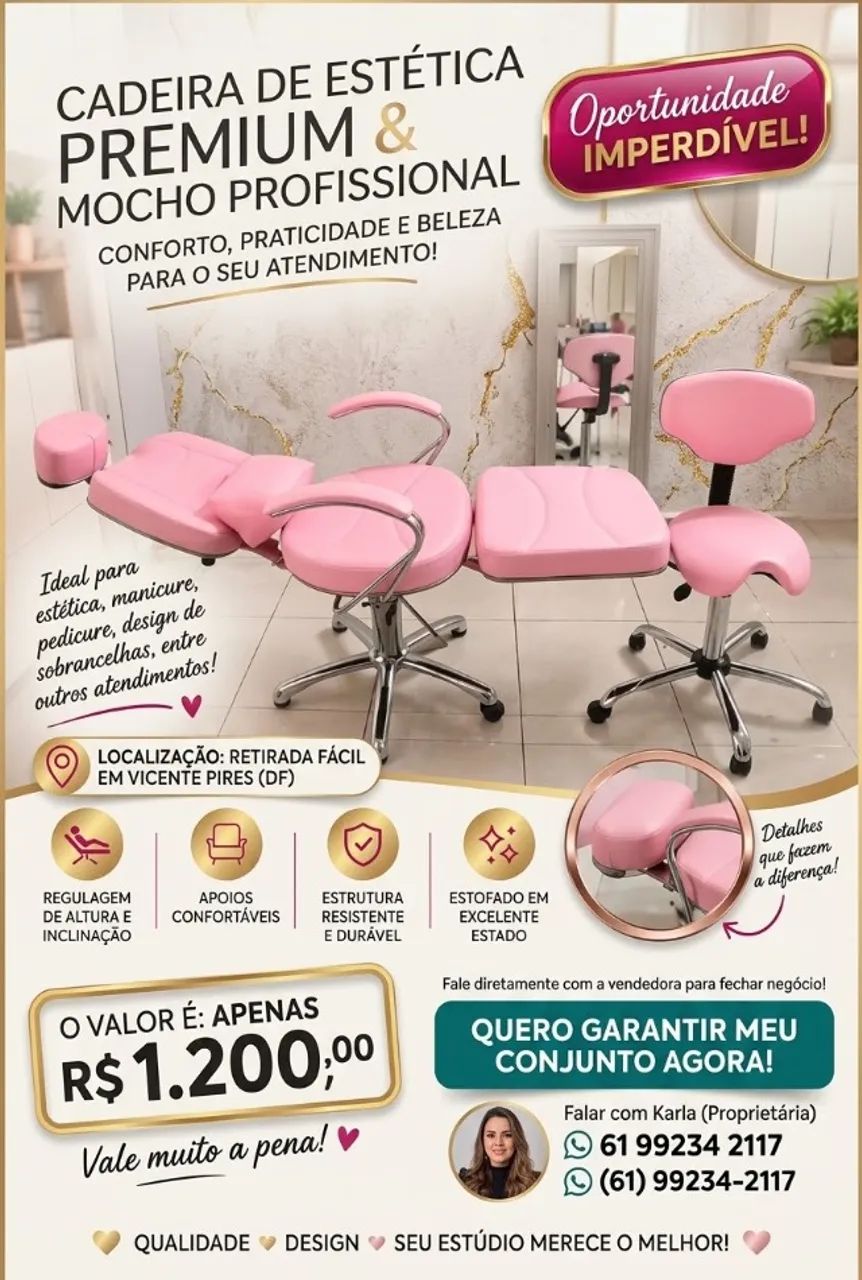 Cadeira para maquiagem  - Foto 2