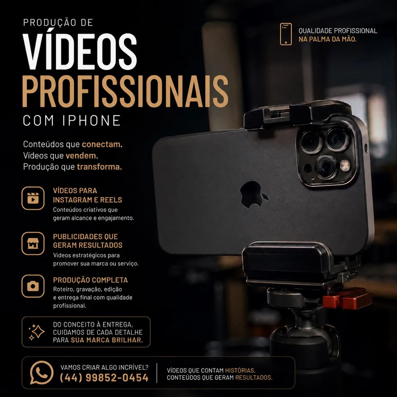 Criação de conteúdo para redes sociais com IPhone!!