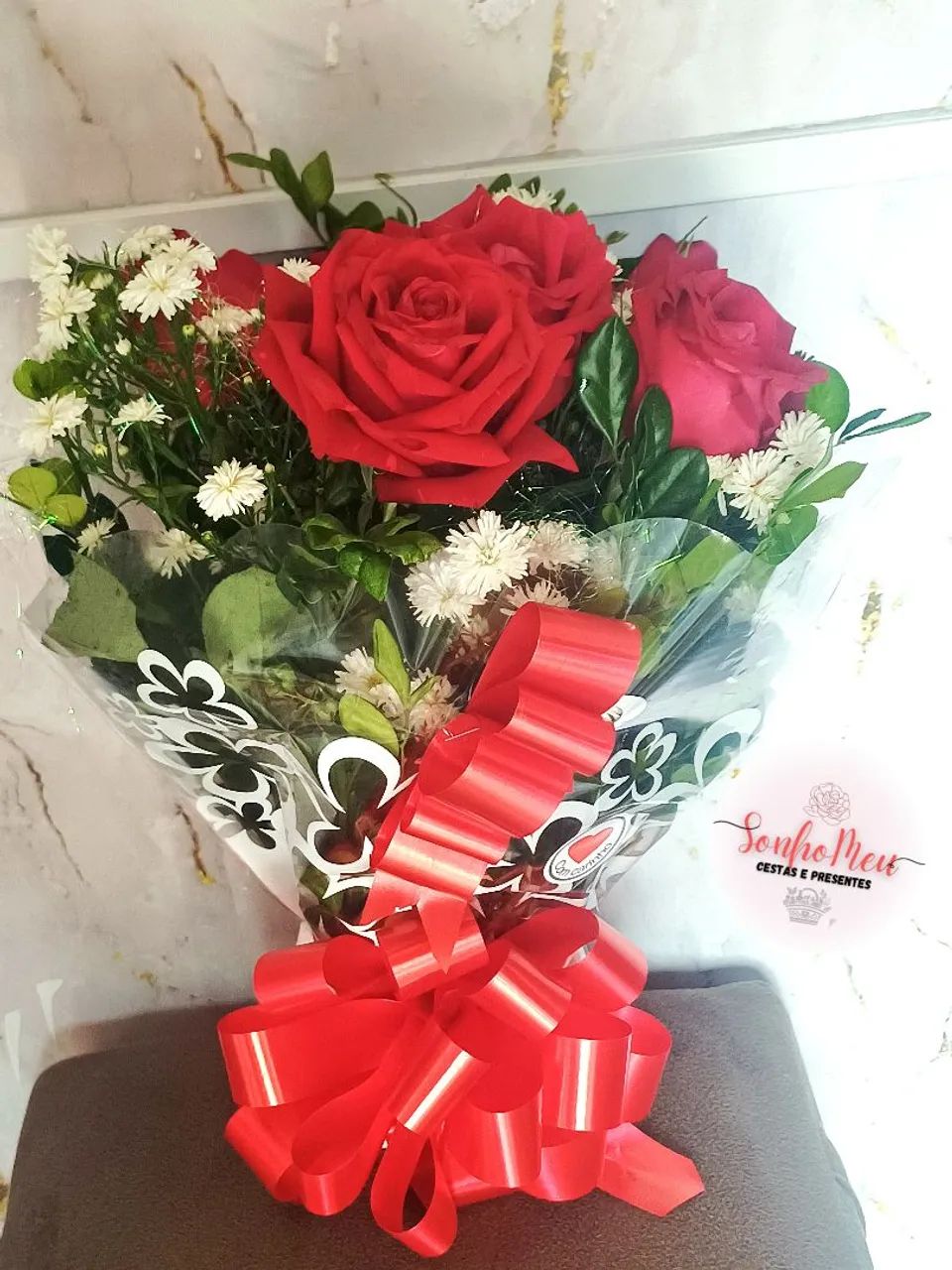 Bouquet de Rosas naturais 