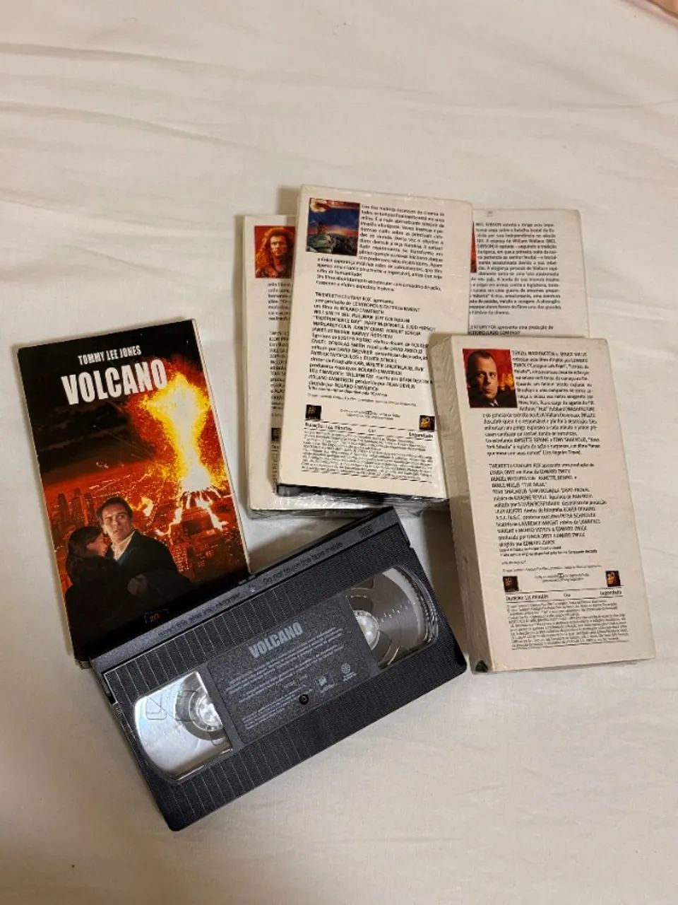 Kit VHS Lacrados - Coração Valente, Independence Day, Nova York